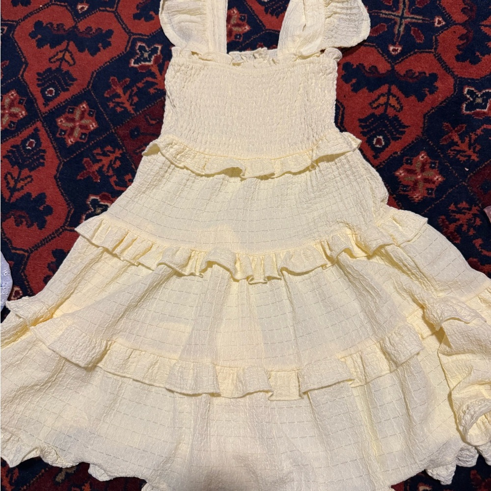 Yellow Ruffled Dress